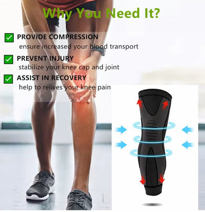 Pair of Leg Knee Support- Compression Sleeves